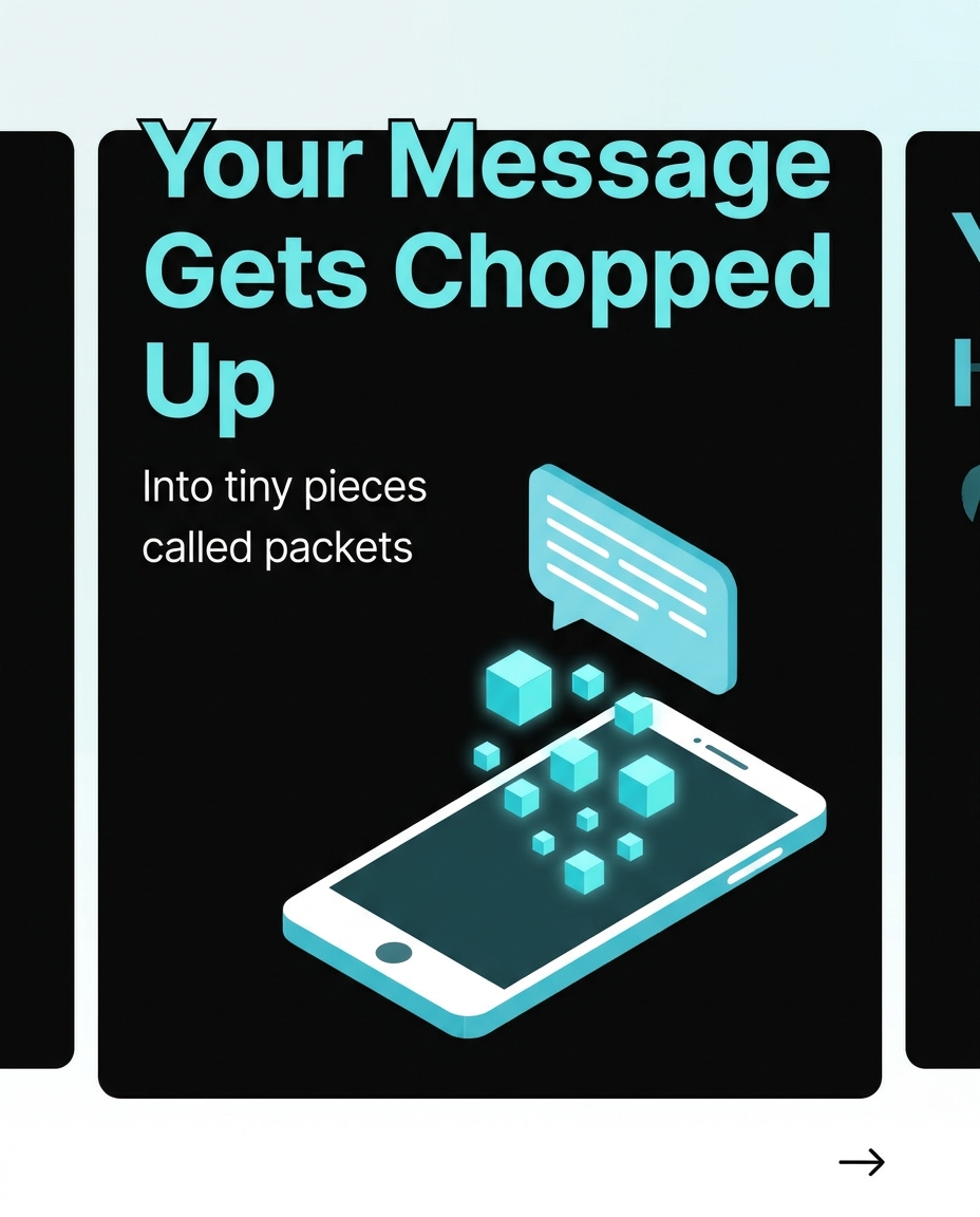 How the internet actually sends your message