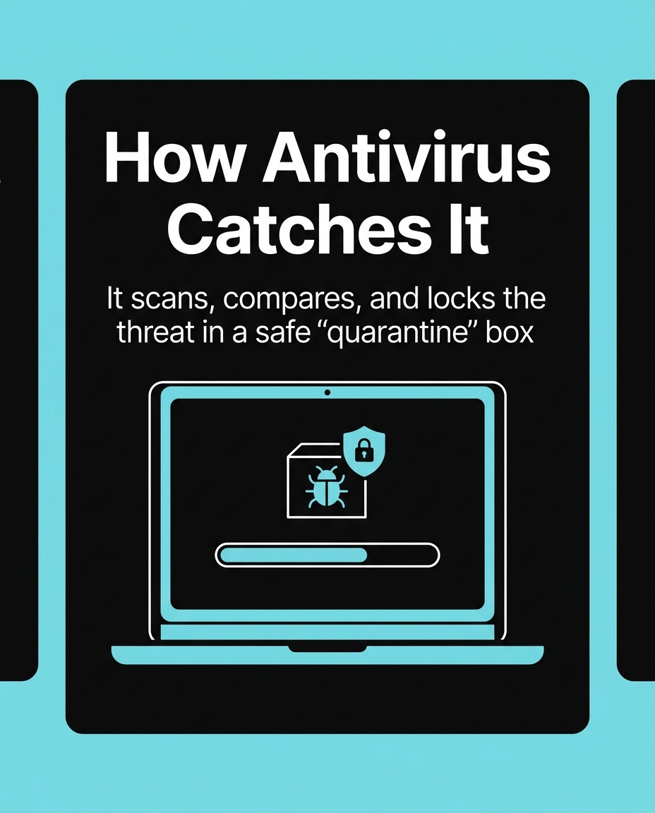 What is a virus, and how does antivirus catch it?