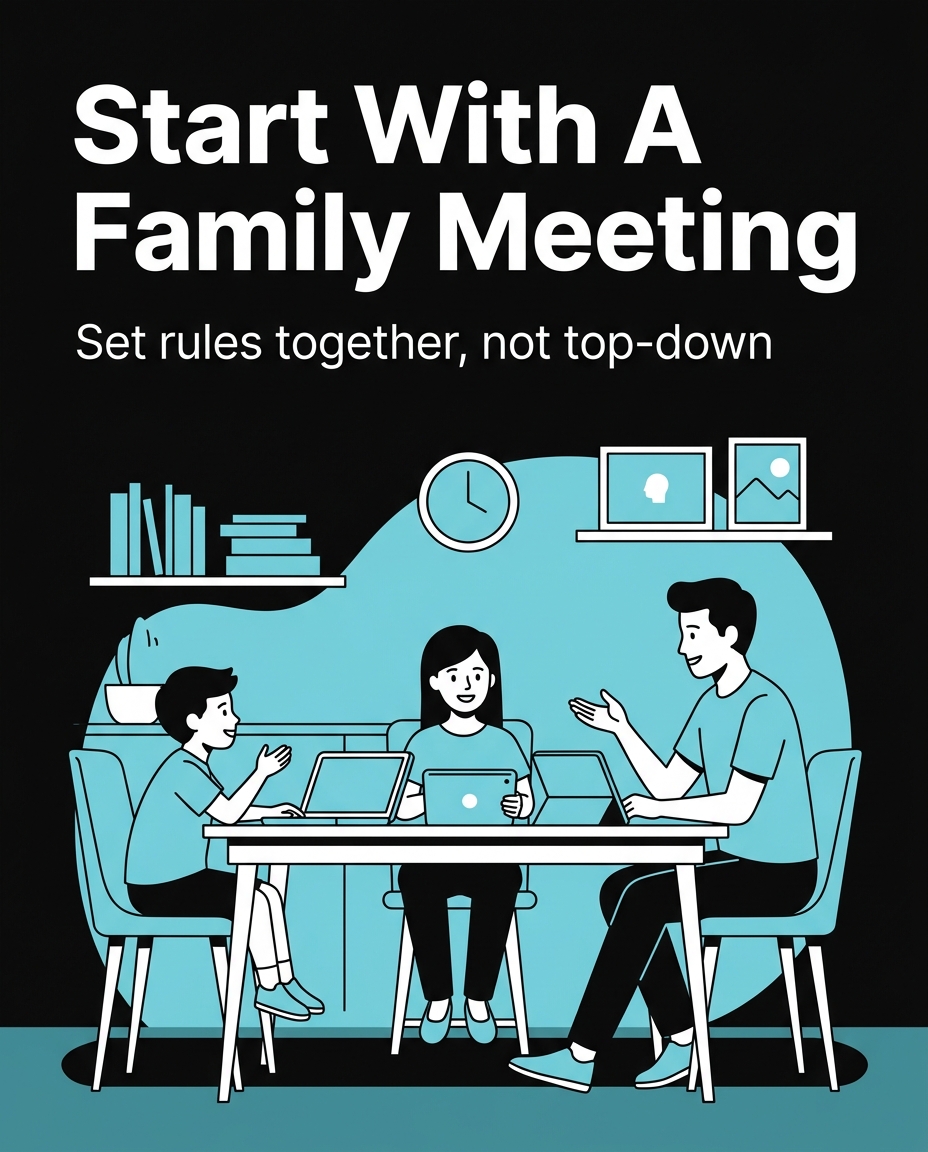 How to set up a family device agreement