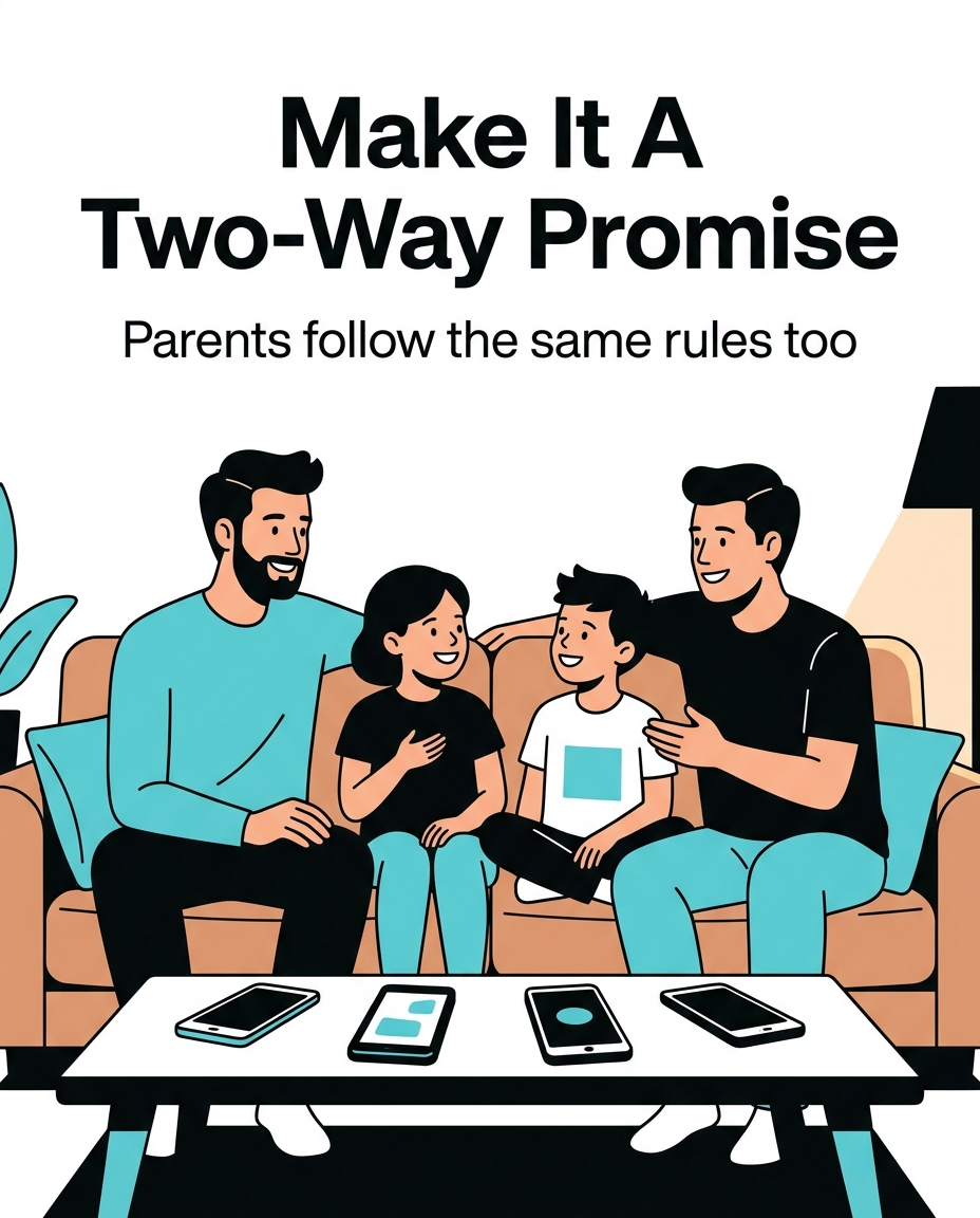 How to set up a family device agreement